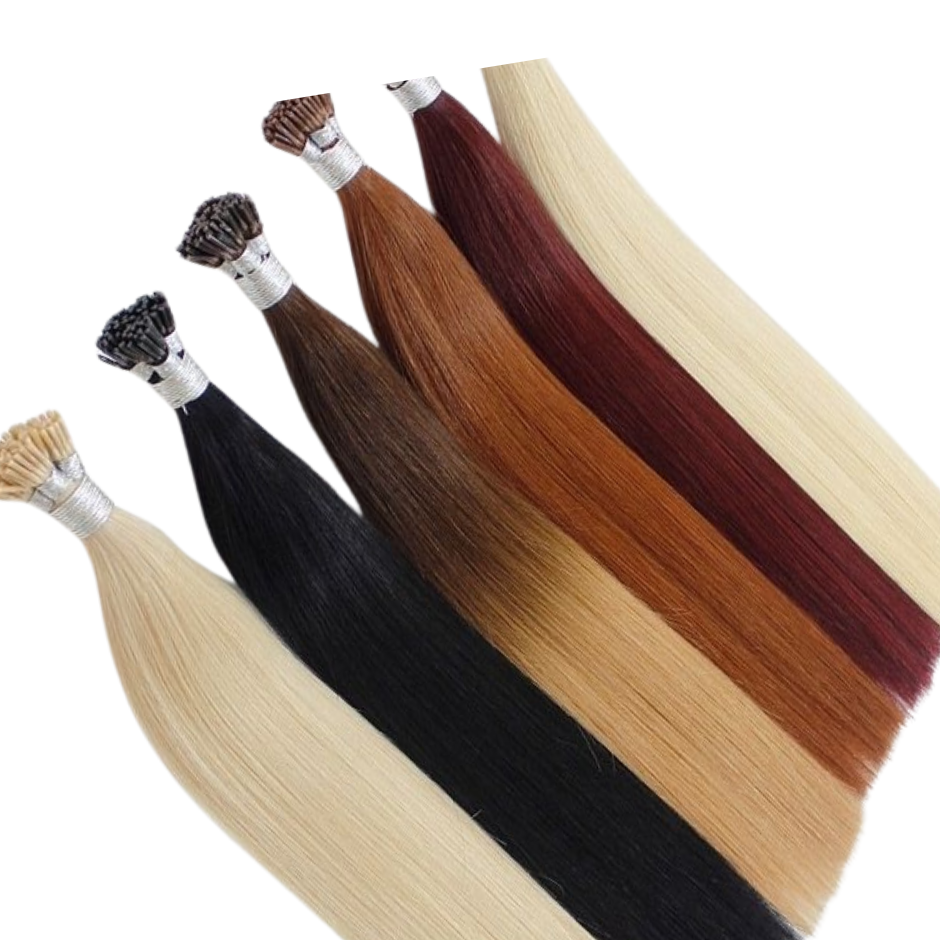 P#18A/1001 I-Tip Full Cuticle Human Hair Extensions Double Drawn-50g
