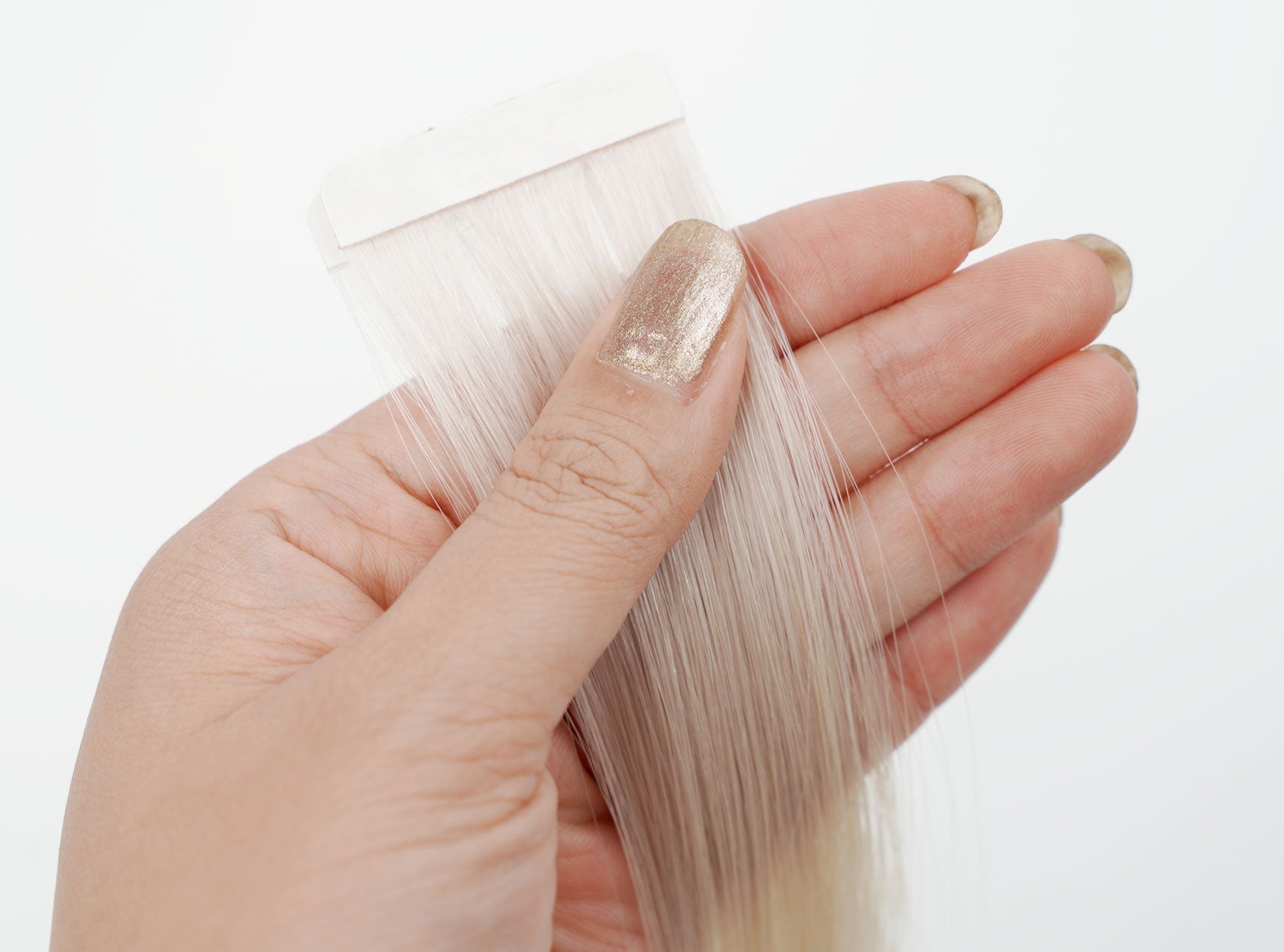Dark Blonde #8 Classic Tape-in Full Cuticle Human Hair Extensions Single Drawn-50g