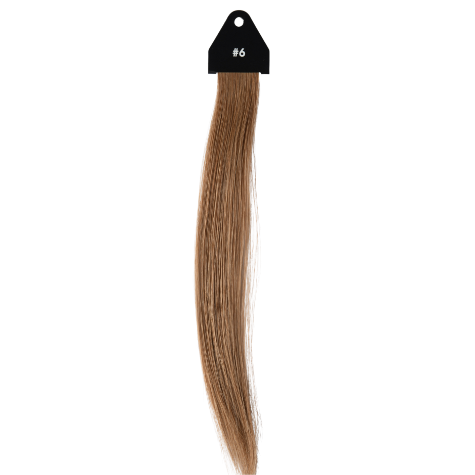 Medium Brown #6 Flat Tip Full Cuticle Human Hair Extensions Double Drawn-50g
