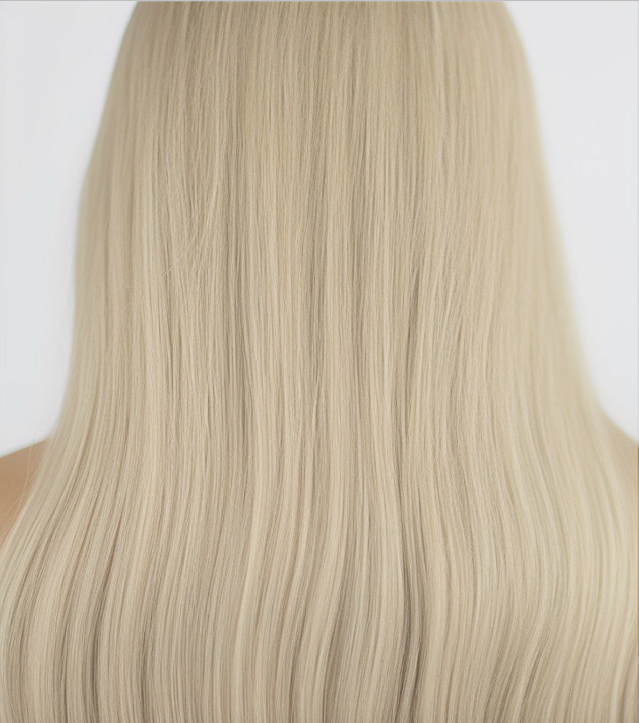 Ash Blonde #60 Nano Tip Full Cuticle Human Hair Extensions Double Drawn-50g