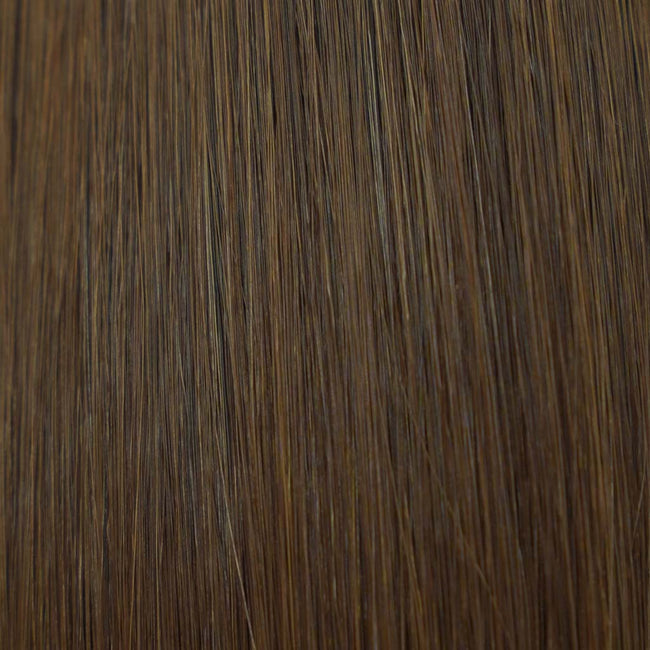 Brown #4 Nano Tip Full Cuticle Human Hair Extensions Double Drawn-50g