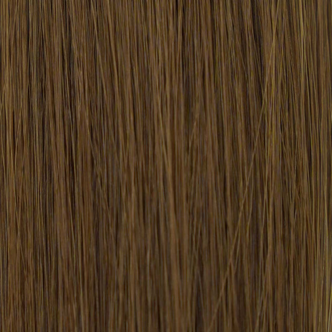 Medium Brown #6 Flat Tip Full Cuticle Human Hair Extensions Double Drawn-50g
