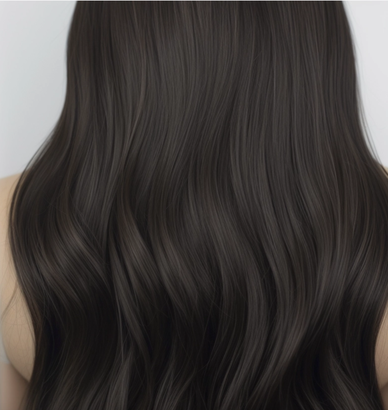 Natural Black #1B Flat Tip Full Cuticle Human Hair Extensions Double Drawn-50g
