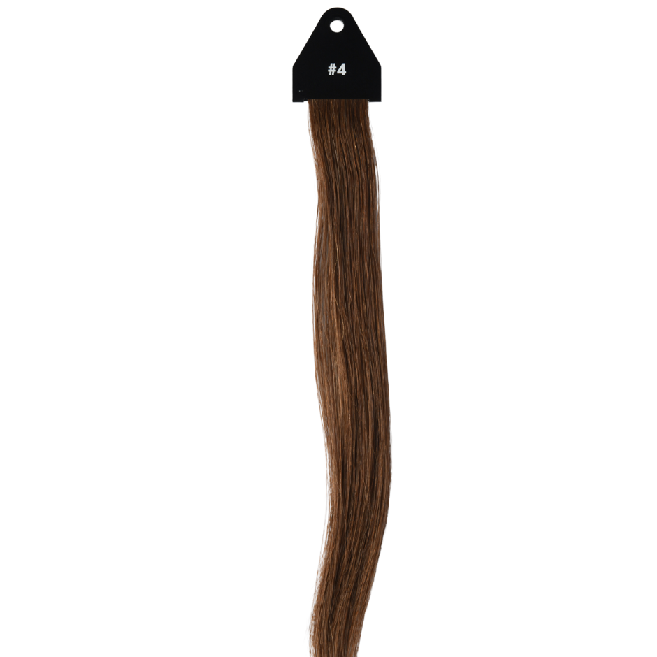 Brown #4 Genius Hybrid Weft Full Cuticle Human Hair Extensions Double Drawn-4 wefts