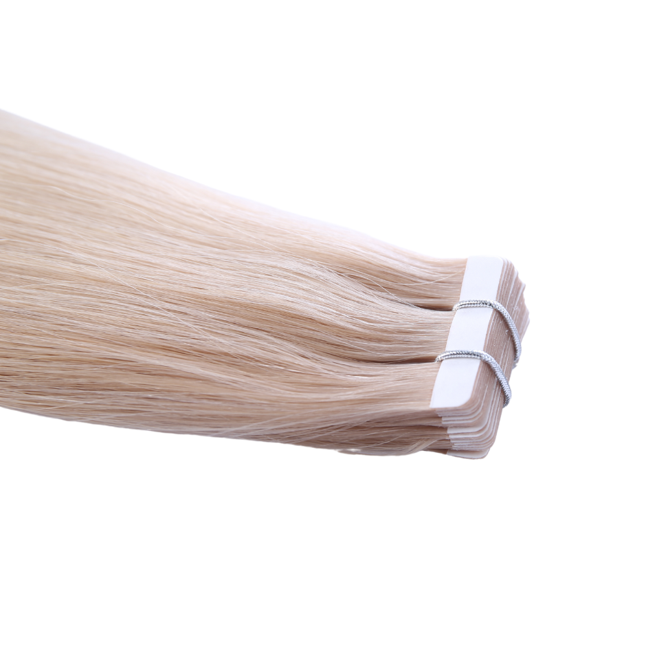 Brown Blonde #17 Classic Tape-in Full Cuticle Human Hair Extensions Single Drawn-50g