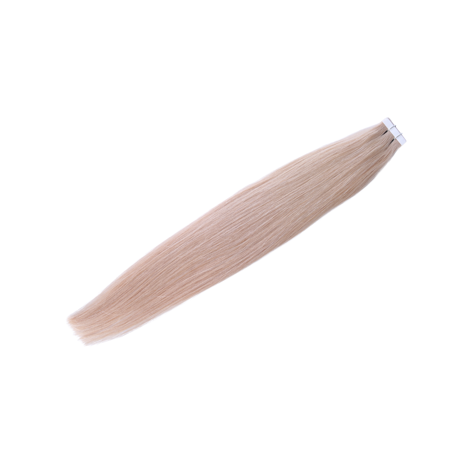 Ash Blonde #60 Tape-in Full Cuticle Human Hair Extensions Single Drawn-50g