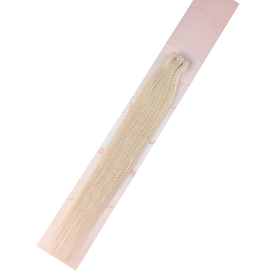 Ash Blonde #60 Seamless Injection Tape-in Full Cuticle Human Hair Extensions Double Drawn-50g