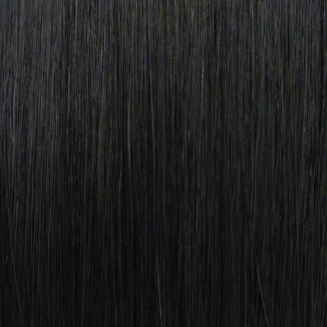 Black #1 Genius Hybrid Weft Full Cuticle Human Hair Extensions Double Drawn-4 Wefts