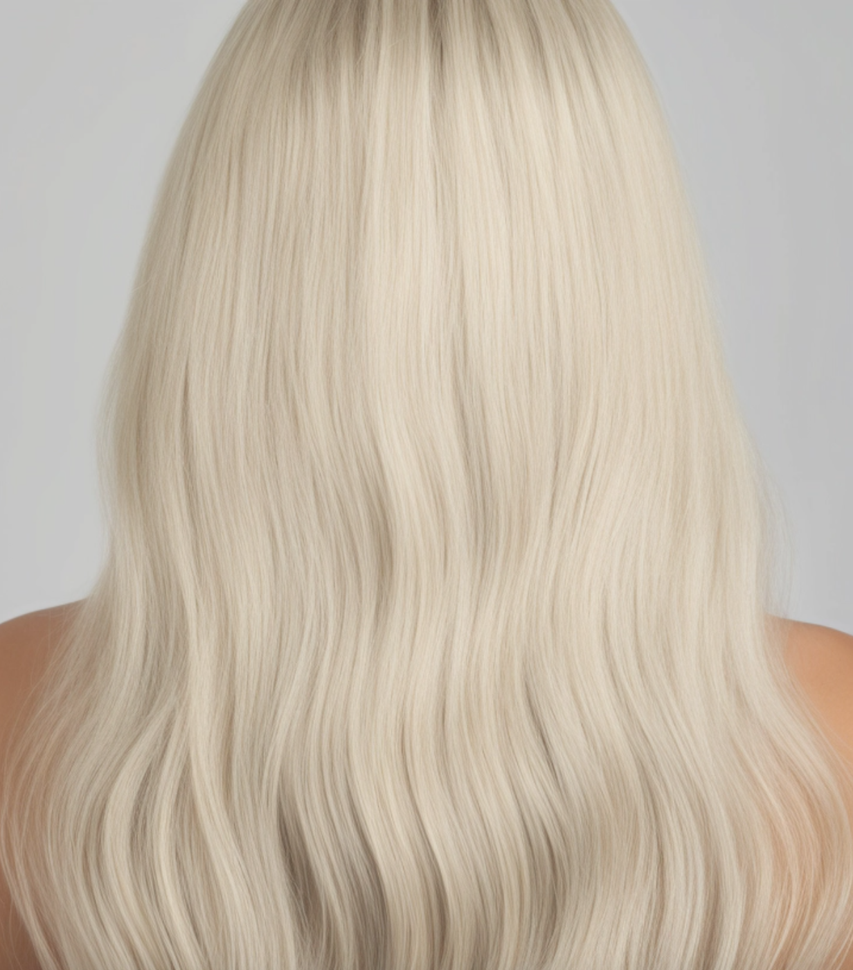 White Ash Blonde #1001 I-Tip Full Cuticle Human Hair Extensions Double Drawn-50g
