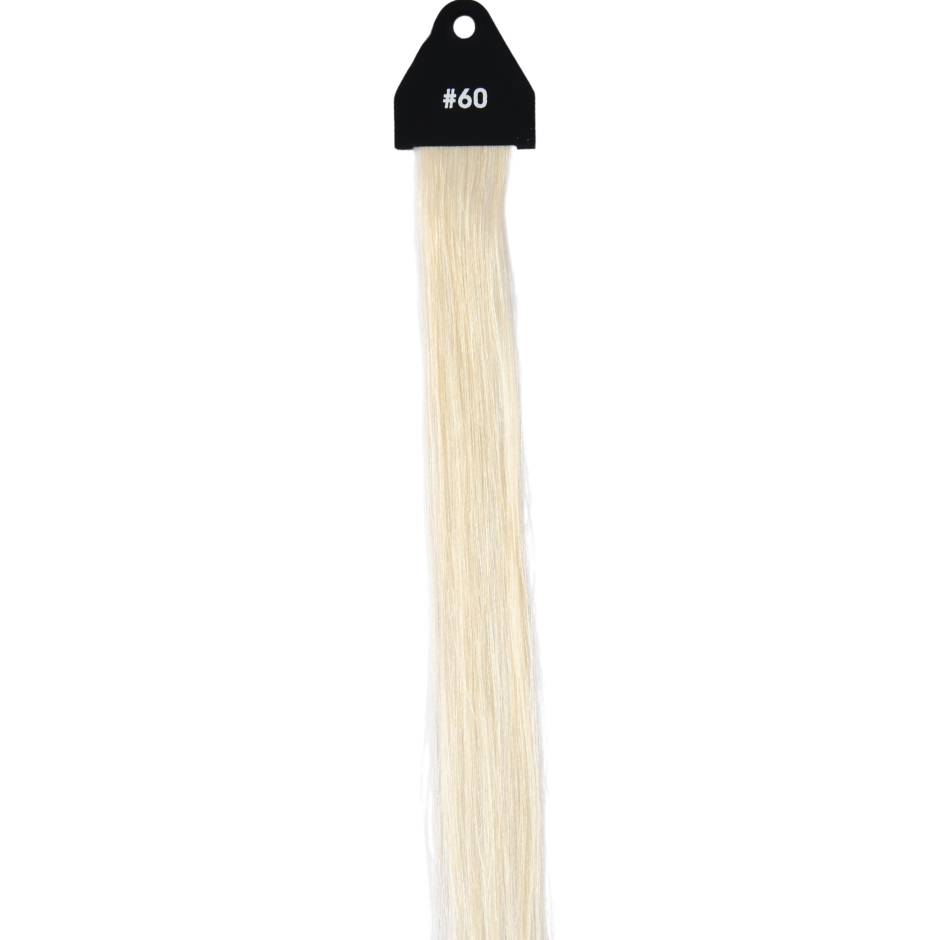 Ash Blonde #60 Flat Tip Full Cuticle Human Hair Extensions Double Drawn-50g