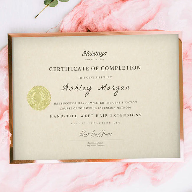 Hairlaya Certificate of completion