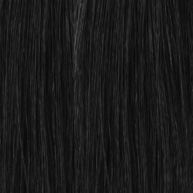Black #1 Flat Tip Full Cuticle Human Hair Extensions Double Drawn-50g