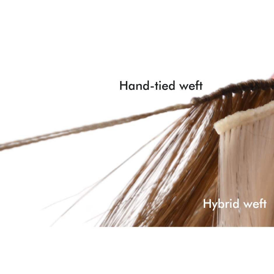 Blonde #613 Gorgeous Hand-tied Weft Full Cuticle Human Hair Extensions Double Drawn-4 Wefts