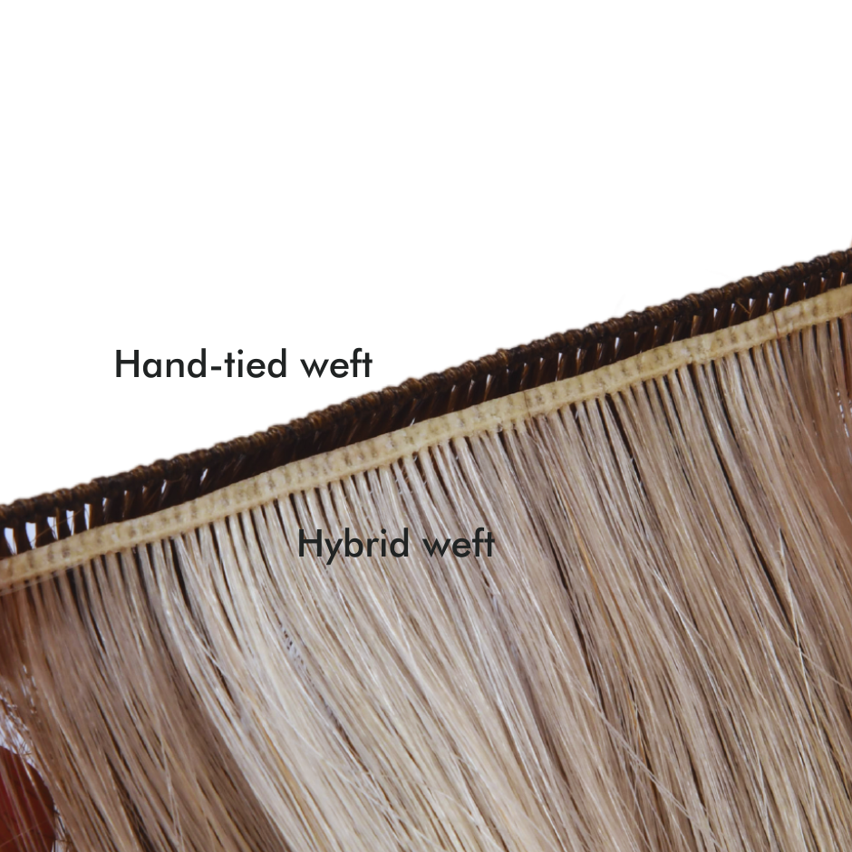 M#4/613 Gorgeous Hand-tied Weft Full Cuticle Human Hair Extensions Double Drawn-4 Wefts