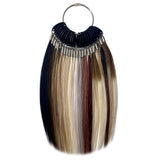 Color Ring Hand-Tied & Hybrid Wefts Hair Extensions Double Drawn