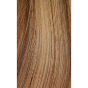 #4/12-Dark Brown/Dirty Blonde Balayage Hybrid Wefts Hair Extensions Double Drawn