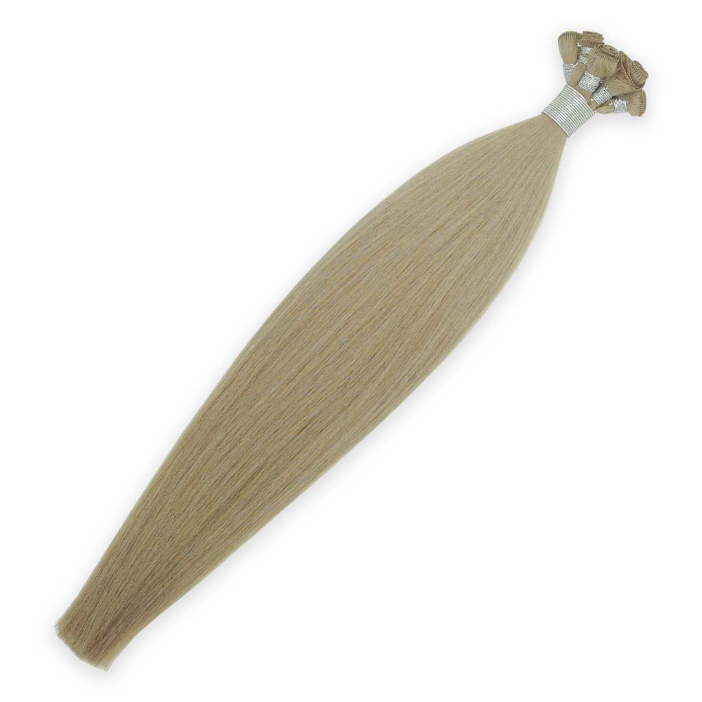 Hairlaya  Dirty Blonde (#12) Hand-Tied Wefts Hair Extensions Double Drawn View