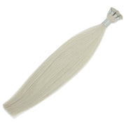 Hairlaya  Icy Blonde (#60S) Hand-Tied Wefts Hair Extensions Double Drawn View