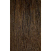 #1B/4-Natural Black/Dark Brown Balayage Hybrid Wefts Hair Extensions Double Drawn