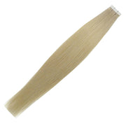 Ash Blonde/Blonde(#60/613) Straight Tape-In Hair Extensions Double Drawn View