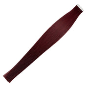 Merlot Straight (#34) Tape-In Hair Extensions Double Drawn View