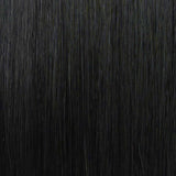 Black (#1) Straight Tape-In Hair Extensions Double Drawn Color