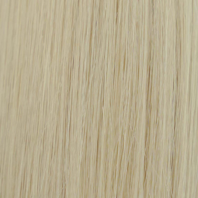 Ash Blonde #60 Flat Tip Full Cuticle Human Hair Extensions Double Drawn-50g